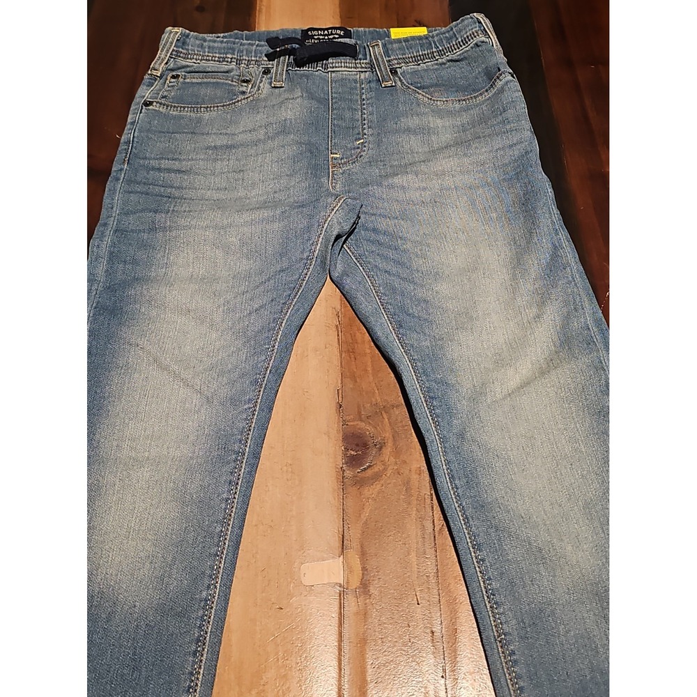 NWT Signature Levi Strauss Boy Size 16 Reg S26 Skinny Jeans Light Wash Denim 053